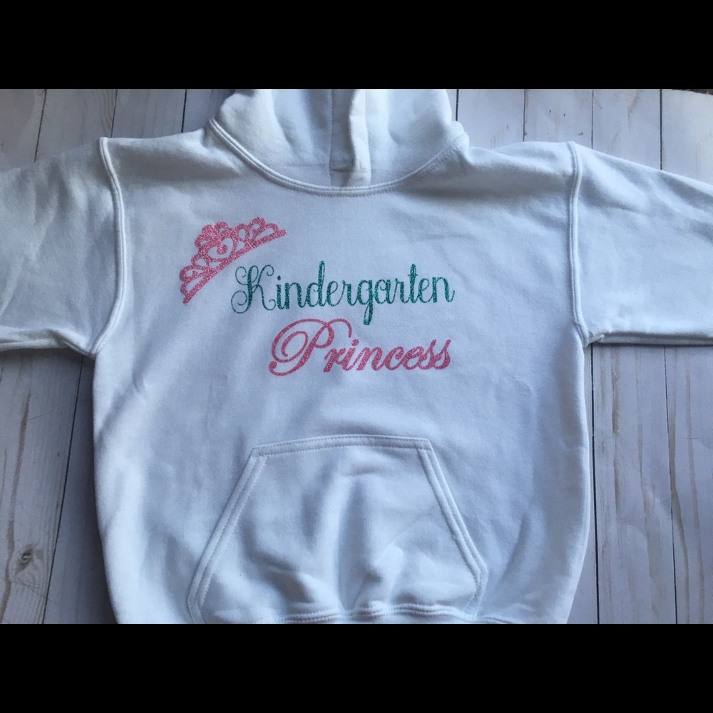 Girls kindergarten princess hoodie